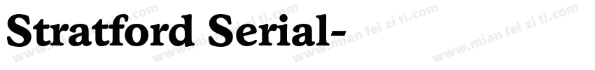 Stratford Serial字体转换